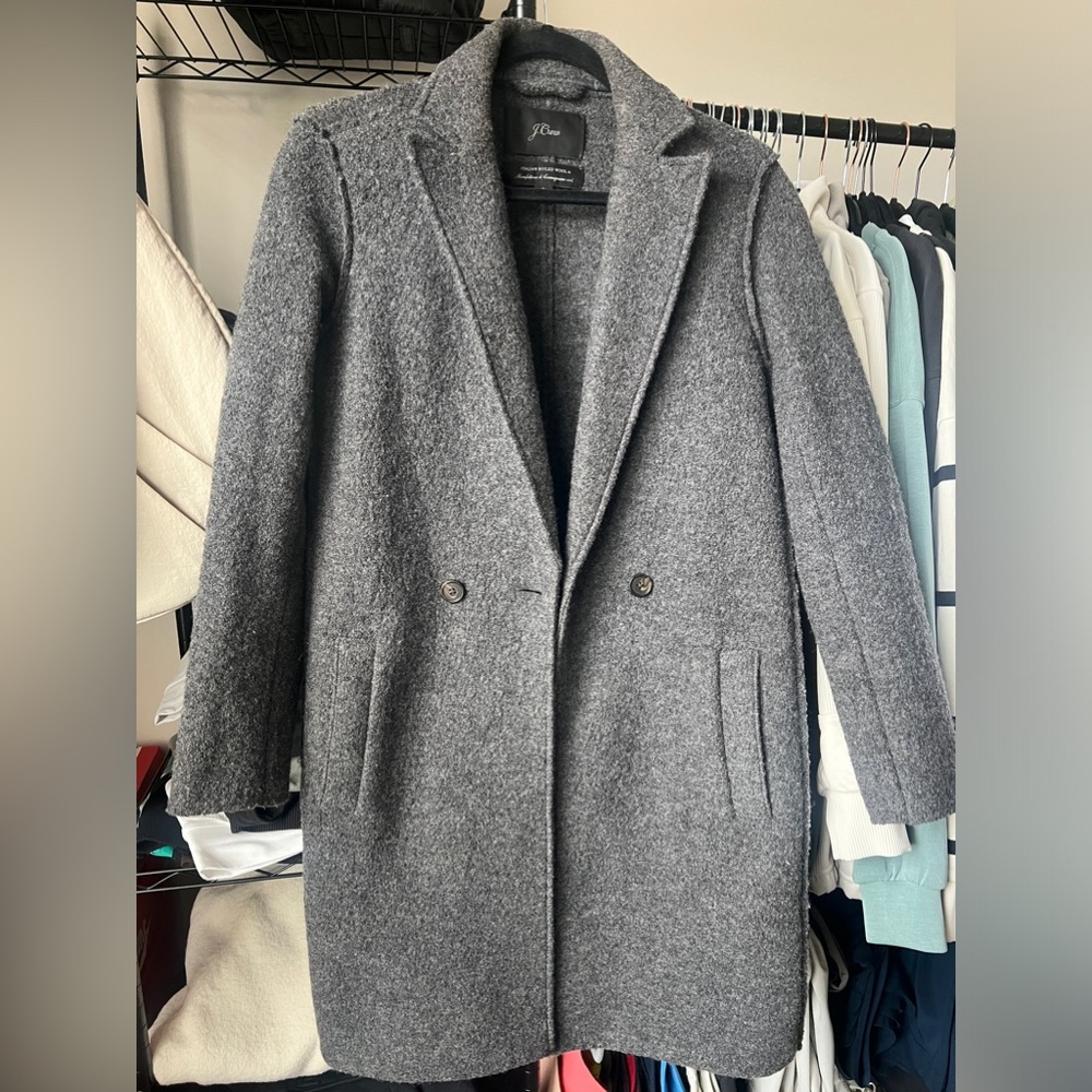 JCrew Italian boiled wool coat